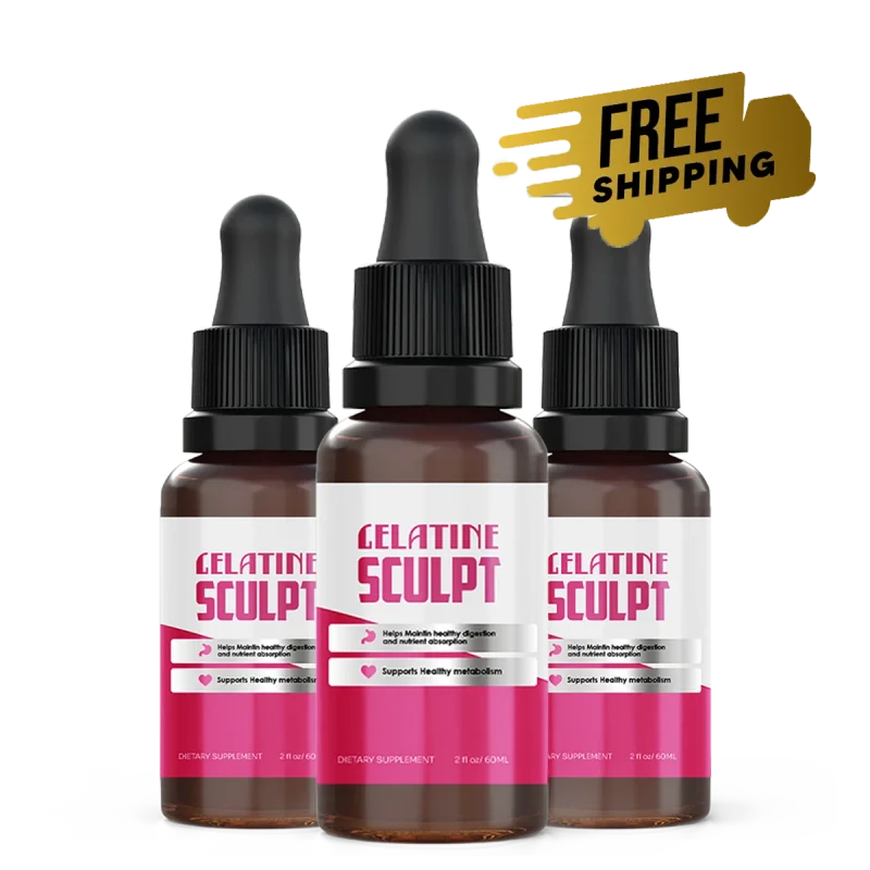 Gelatine Sculpt Weight Management Supplement Bottle (3 Bottle / 90 Day Pack)
